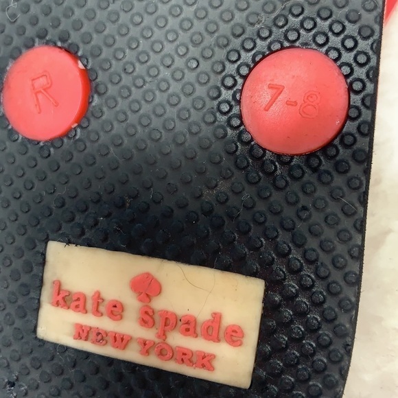 Kate Spade Flamingo Flip Flops With Charm - Cream/Pink/Black, Size 7 - Picture 6 of 8